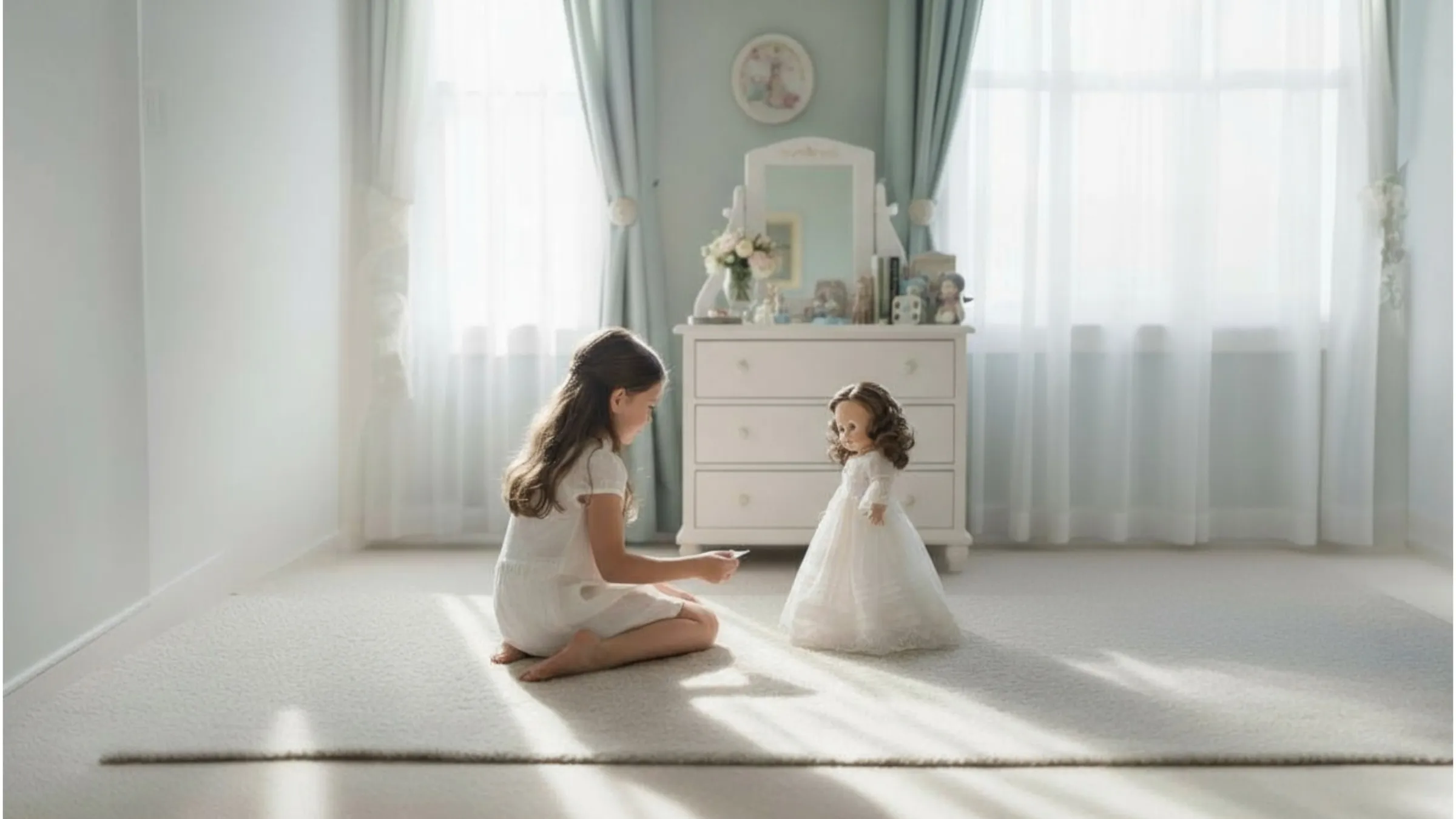 Muñeca de Comunión con su mismo vestido Muñeca de Comunión con su mismo vestido