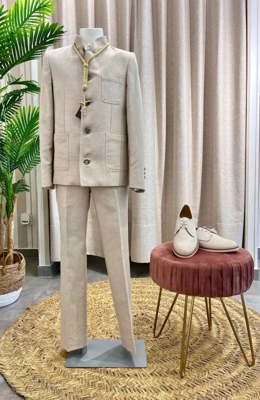 Traje de niño Ceremonia con cuello mao en Madrid de Varones