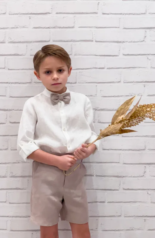 Ideal para pequeños anfitriones Traje de ceremonia para niño rosado, ideal para Arras y Bautizo