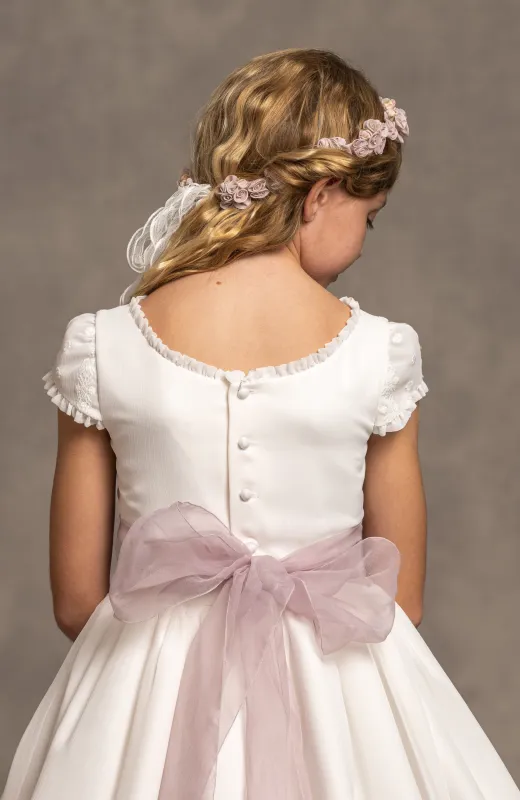 Vestido de Comunión niña Outlet cuerpo bordado
