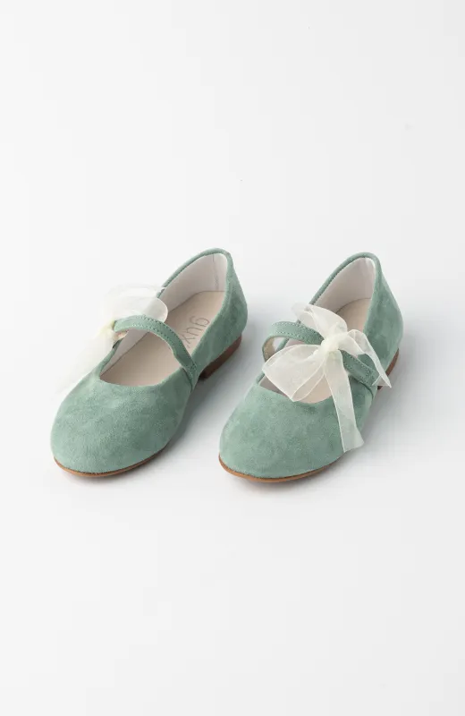 El primer paso hacia un gran recuerdo Zapatos de vestir para niña color verde