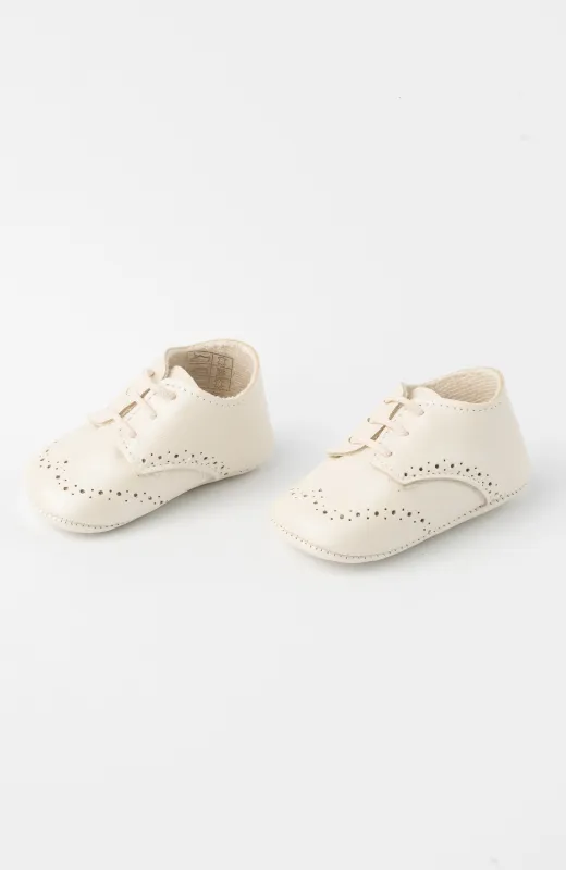 Pequeño gran complemento Zapato niño bebé de cordones tipo blucher, para Bautizo