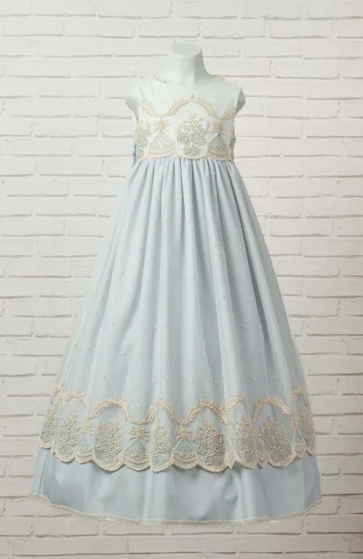 Comunión con luz propia Vestido de Comunión niña Outlet largo romántico de Vuvalu