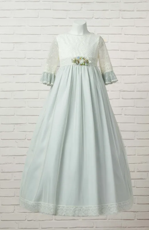 Su gran día empieza aquí Vestido de Comunión niña Outlet manga francesa