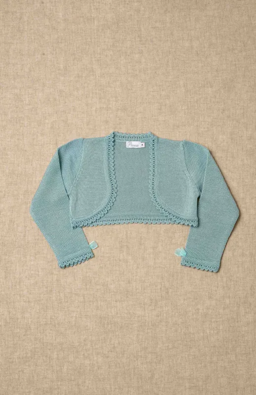 Chaqueta niña vestir color verde