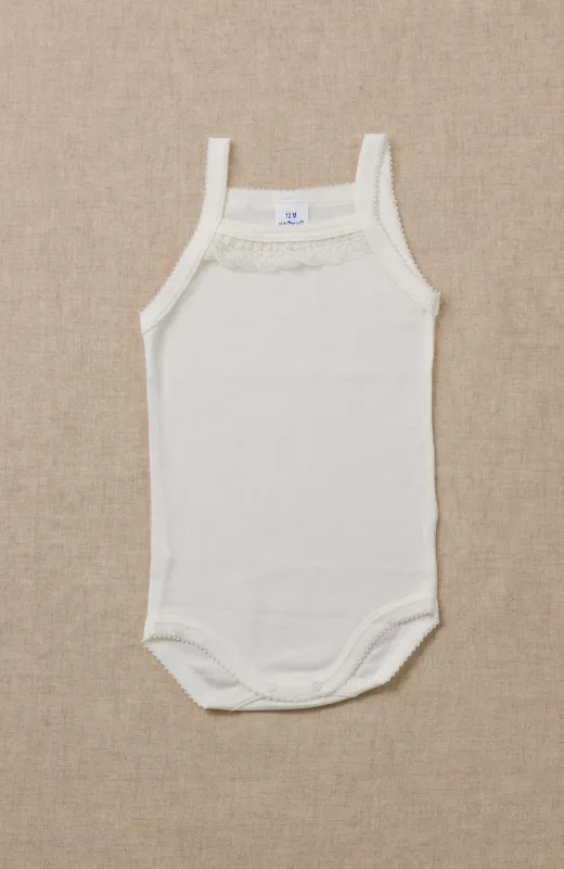 Body bebé ceremonia algodón tirantes  Lerma, ideal para Bautizo