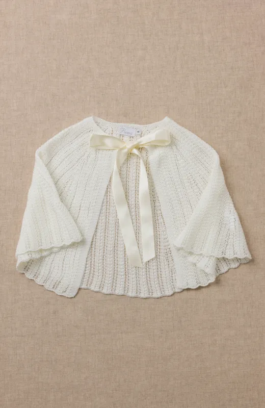 Capa niña Comunión color crudo