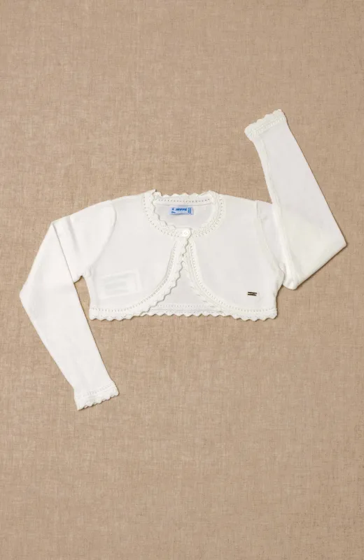 Porque el aire no detiene la emoción Chaqueta niña bebé Mayoral, ideal para ceremonia infantil y bebe