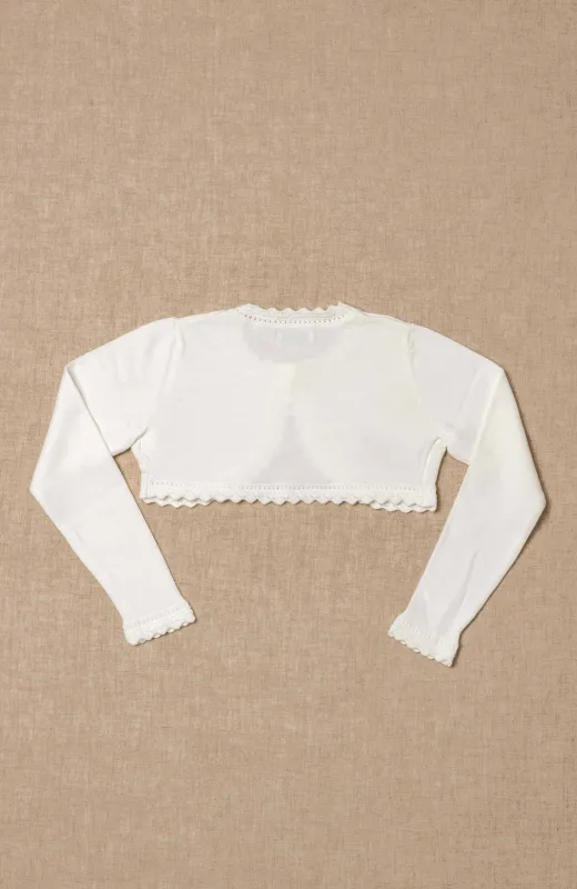 Tan suave como su piel Chaqueta niña bebé Mayoral color crudo de algodón