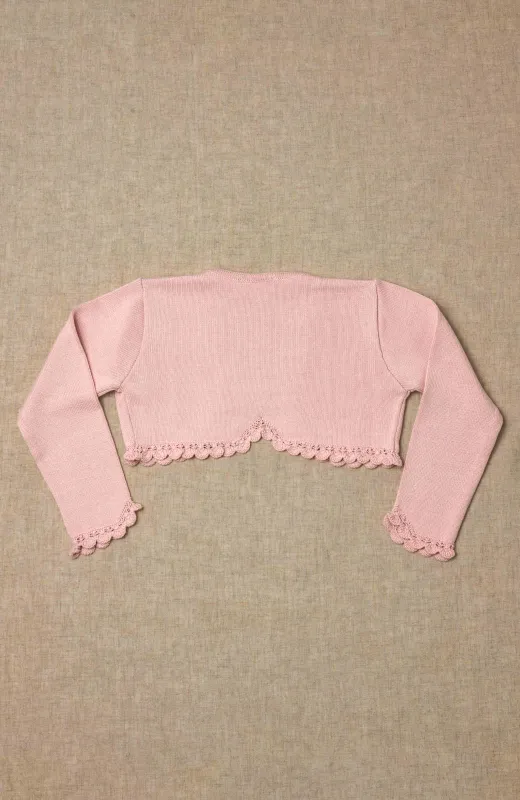 Para que nada estropee su gran día Chaqueta ceremonia Comunión niña rosa