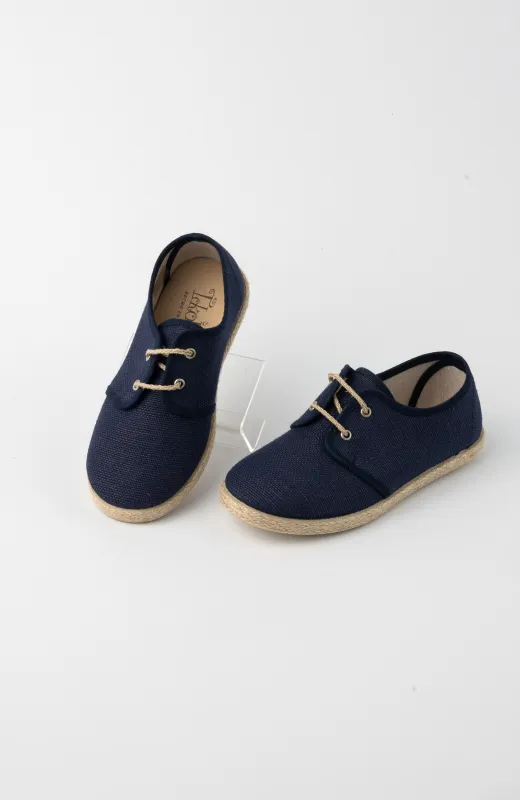 Alpargatas niño vestir marino