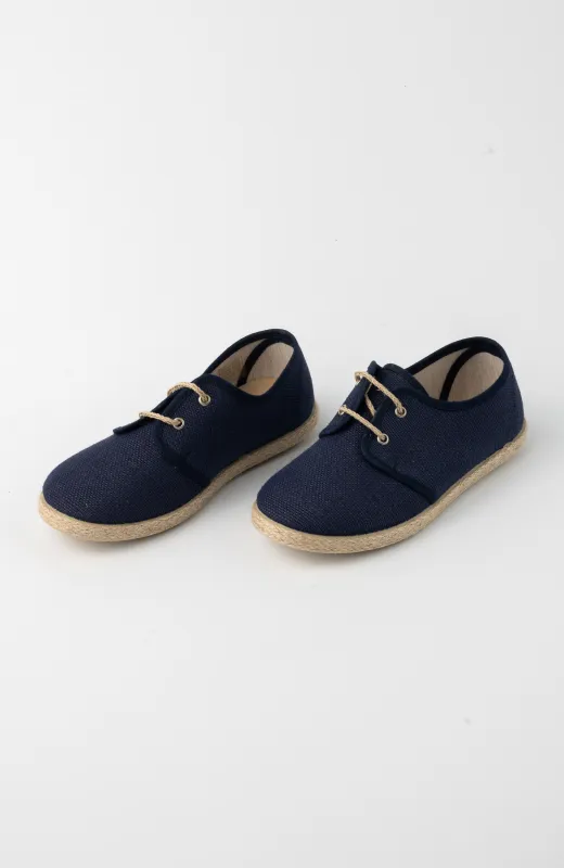 Alpargatas niño vestir marino