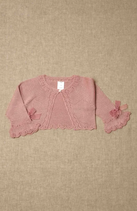 Chaqueta niña Ceremonia rosa