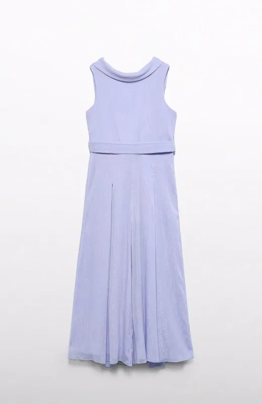 Hoy ella elige cómo quiere brillar Mono niña lila largo de Abel and Lula para ceremonias y graduaciones