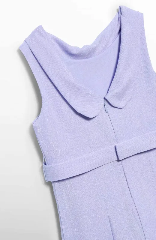 Porque ya sabe lo que quiere Mono niña lila largo de Abel and Lula con espalda escotada