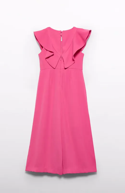 Así se ve, así se siente Mono niña volantes fucsia de Abel and Lula perfecto para boda