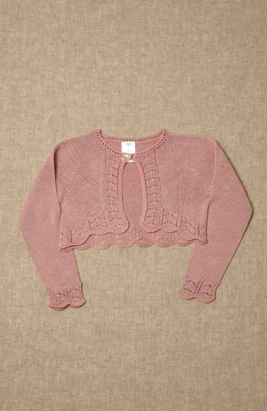 Chaqueta niña Ceremonia rosada