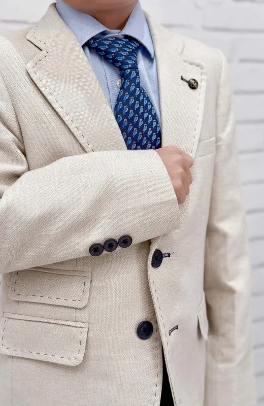 Chaqueta Americana de niño con pespuntes