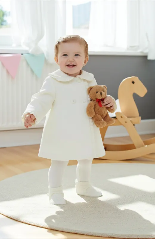 Abrigo bebé piqué Bautizo Alma Abrigo bebé piqué Bautizo Alma