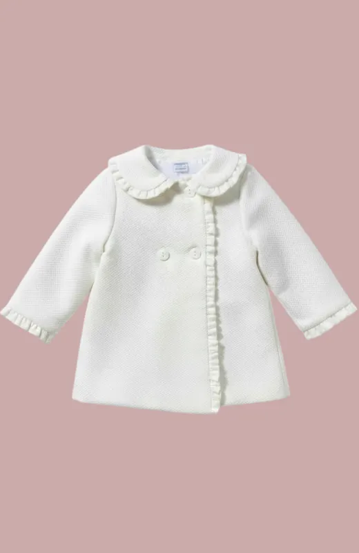 Abrigo bebé piqué Bautizo Alma Abrigo bebé piqué Bautizo Alma