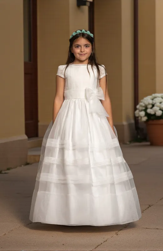 Vestido de Comunión niña Hortensia Vestido de Comunión niña Hortensia