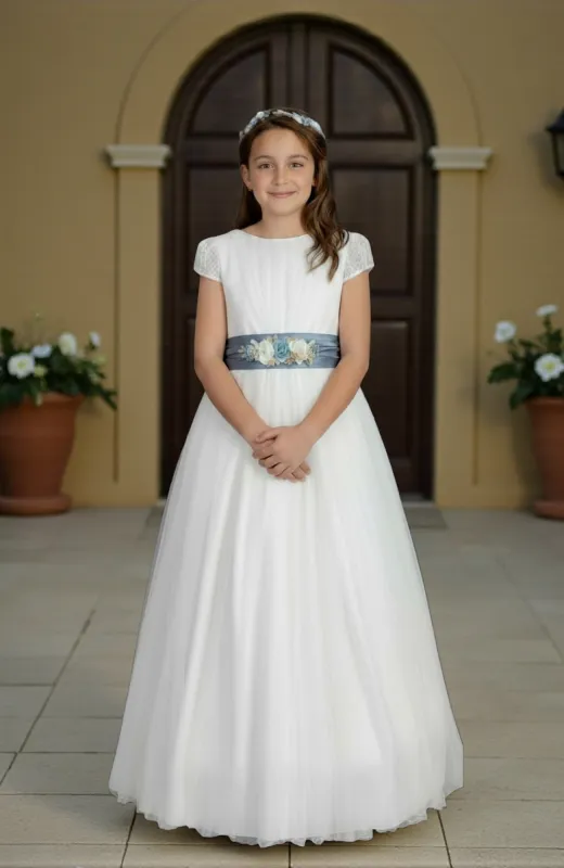 Vestido niña Comunión Menta