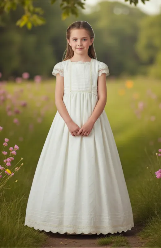Vestido de Comunión niña Outlet Verdolaga Vestido de Comunión niña Outlet Verdolaga