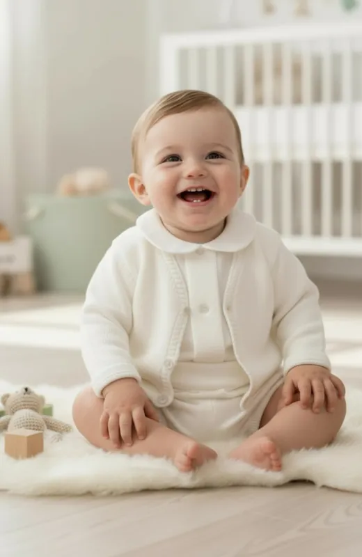 Chaqueta niño ceremonia color crudo Onil