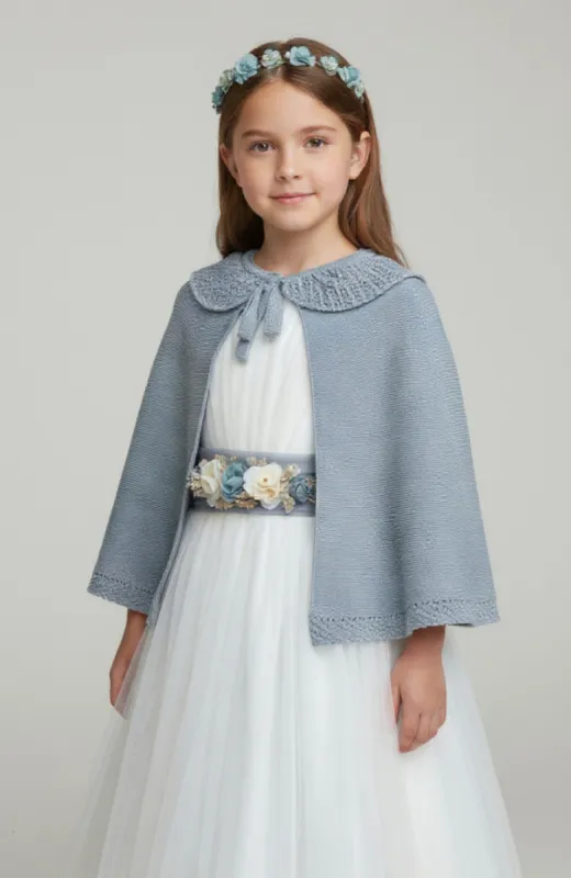 Capa niña ceremonia azul Medinaceli
