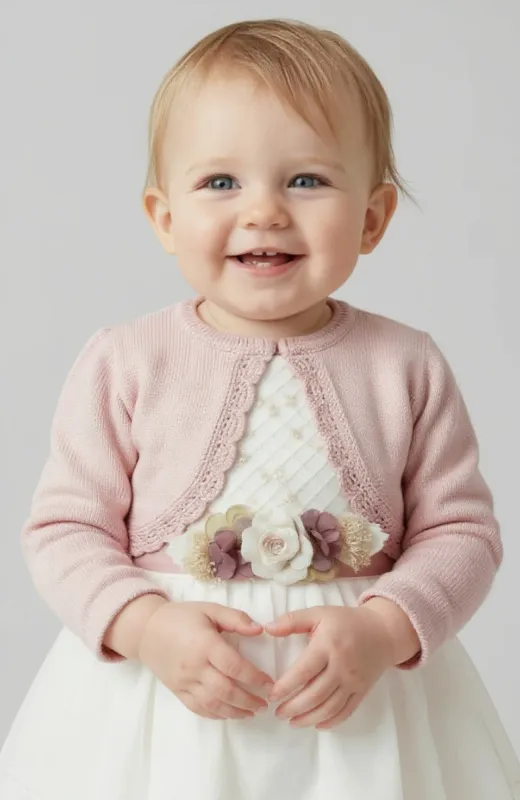 Chaqueta niña Bautizo color rosado Quintanas Chaqueta niña Bautizo color rosado Quintanas