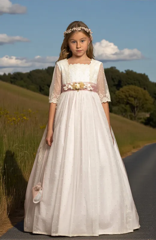 Vestido de Comunión niña Outlet Lila Vestido de Comunión niña Outlet Lila