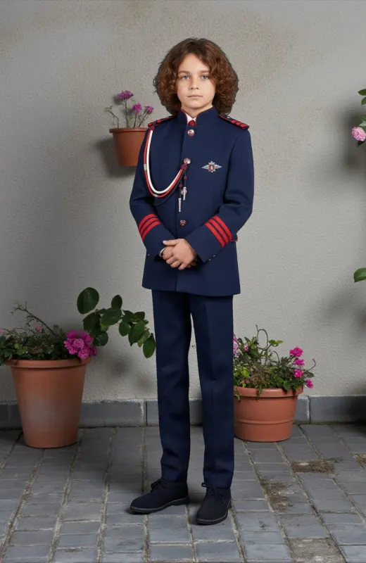 Almirante niño Comunión Redy Traje de Comunión almirante con chaleco rojo