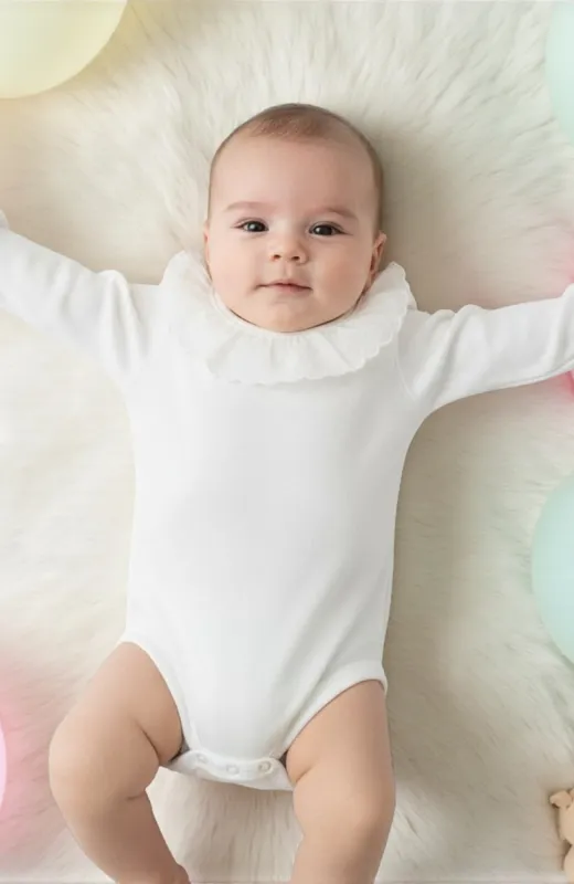 Body de bebé con volante bordado Frías