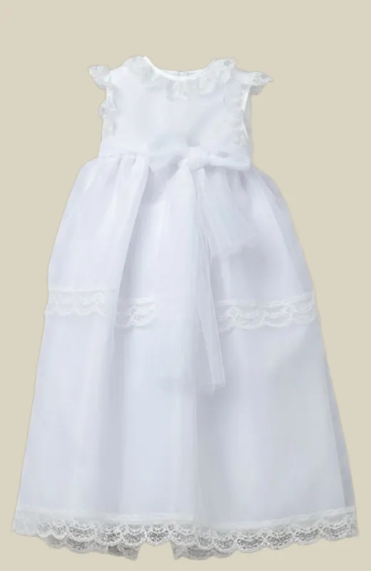 Faldón de Bautizo con capota clásico blanco Fonfría