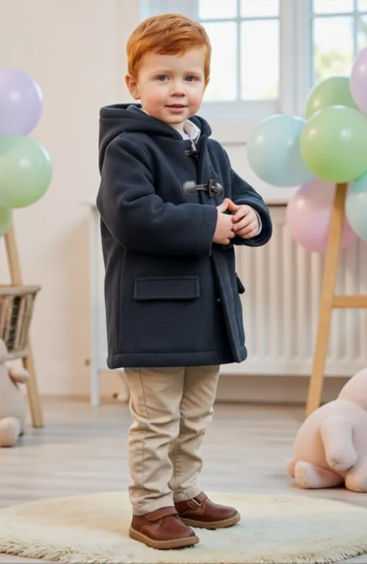 Trenca niño paño marino clásica lavable Trenca niño paño marino clásica lavable