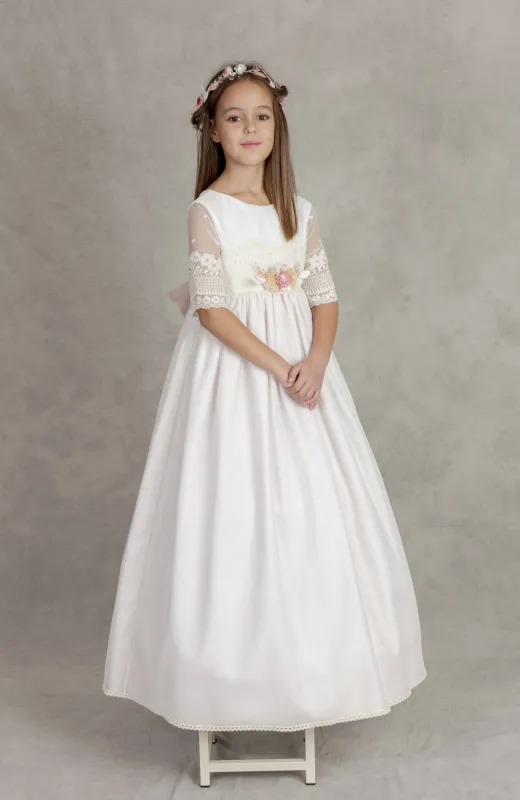 Vestido Comunión rosa Dalia Vestido Comunión rosa Dalia