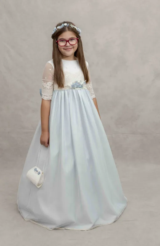 Vestido Comunión azul Dalia