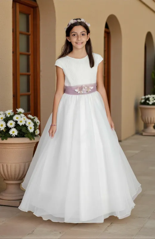Vestido Comunión lila Iris