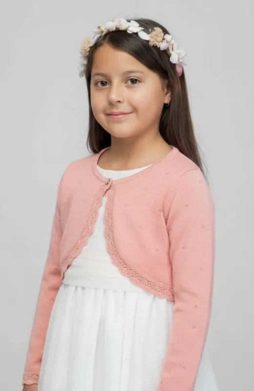 Chaqueta niña vestir rosa Retortillo