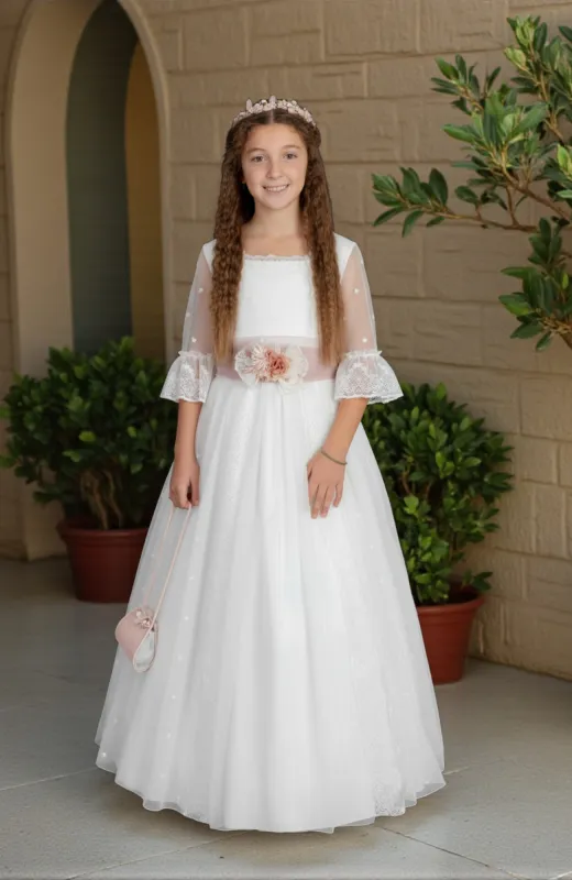 Vestido ComuniónMusgo