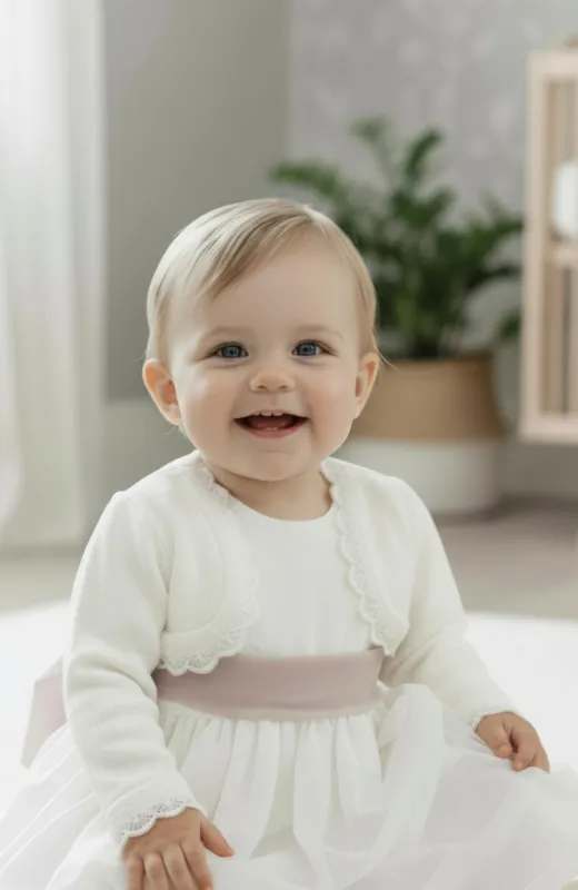 Chaqueta bebé Ceremonia color crudo Ucero Chaqueta bebé Ceremonia color crudo Ucero