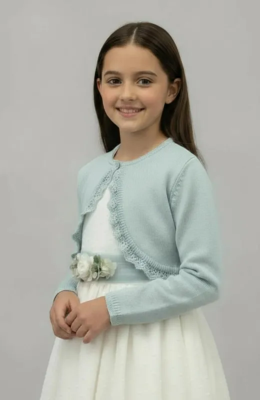 Chaqueta niña ceremonia verde