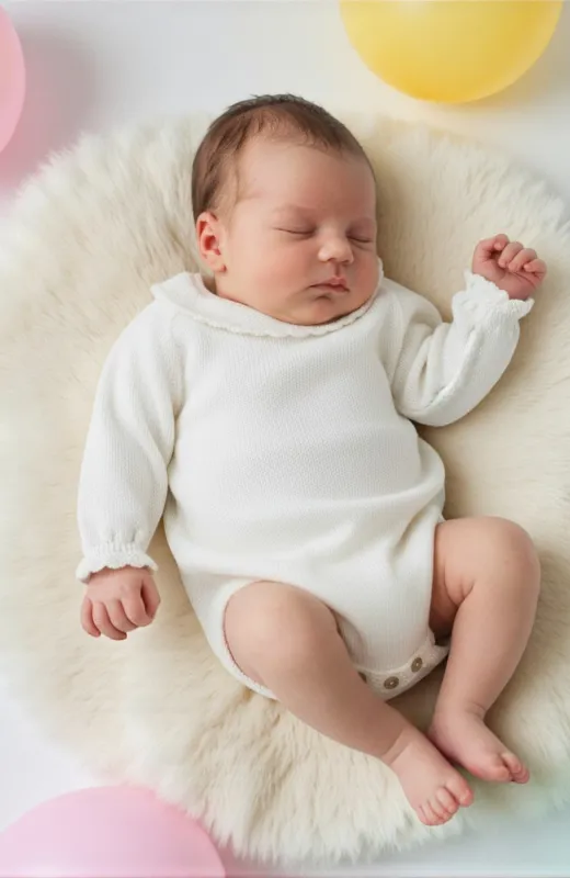 Body bebé vestir punto manga larga Oña