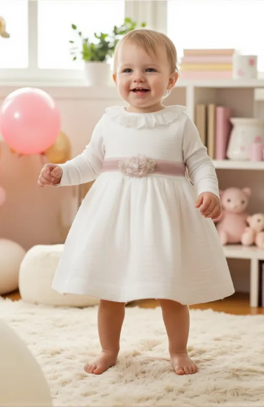 Body de bebé con volante bordado Frías Body de bebé con volante bordado Frías