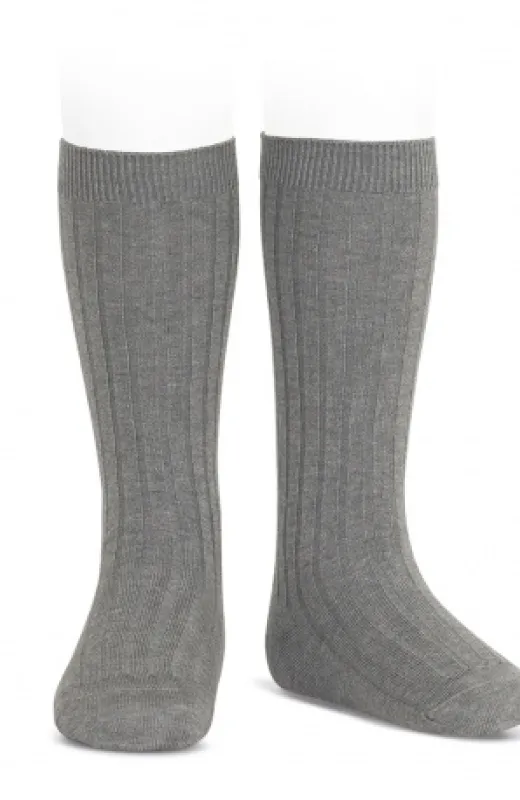 Calcetín alto niño canalé Condor