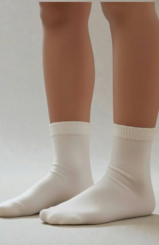 Calcetín niño liso blanco Condor