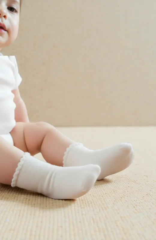 Calcetín bebé color crudo Condor