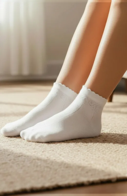 Calcetín niña blanco Condor Party