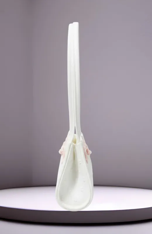 Limosnera Comunión plumeti detalle rosa