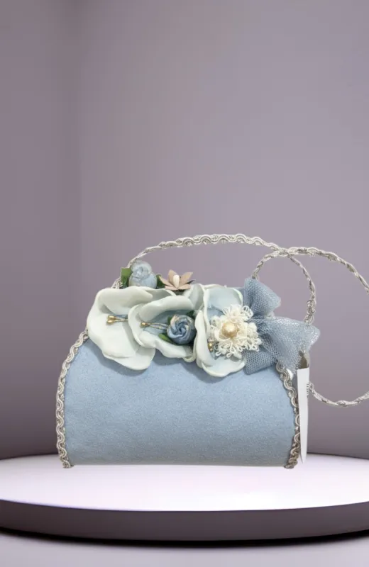 Bolsito niña ceremonia azul
